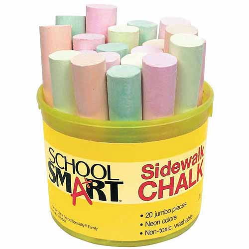 T 4 x 1 Chalk Size Tan ChenilleKraft Creativity Street Sidewalk Chalk Pink 